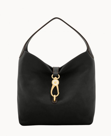 Dooney Florentine Logo Lock Shoulder Bag Black Black ID-mj6gHNLH - Click Image to Close