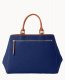 Dooney Ostrich Zip Satchel Navy ID-IiUf7ygc