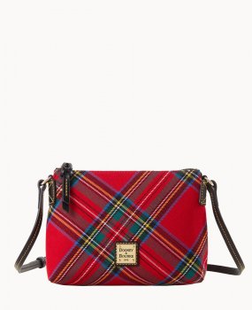 Dooney Tartan Crossbody Pouchette Red ID-2aqbyzdX