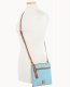 Dooney Pebble Grain Double Zip Tassel Crossbody Caribbean Blue ID-w9kcWzlo