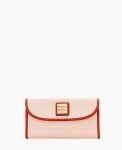 Dooney Pebble Grain Continental Clutch Blush ID-fmaSGYYX