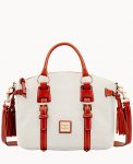 Dooney Pebble Grain Bristol Satchel White ID-OkC9FwaB