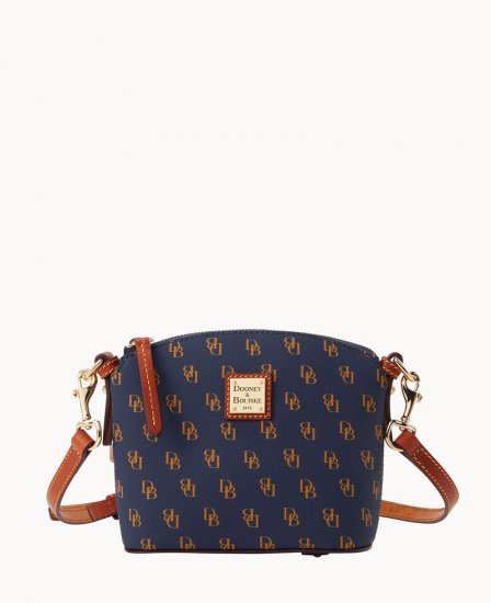 Dooney Gretta Mini Domed Crossbody Navy ID-jvsFbiin - Click Image to Close