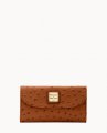 Dooney Ostrich Continental Clutch Caramel ID-ahMfu1zV