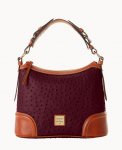 Dooney Ostrich Hobo Burgundy ID-tPWLO0qM