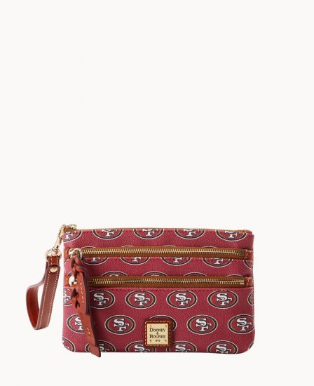 Dooney NFL 49ers Triple Zip Wristlet 49ers ID-Cw2R2KSS - Click Image to Close