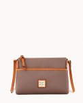 Dooney Pebble Grain Ginger Crossbody Elephant ID-06BqM2hR