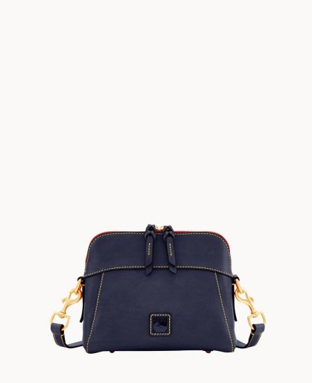 Dooney Florentine Cameron Crossbody Navy ID-Lkr2oaKu - Click Image to Close