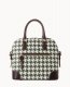 Dooney Houndstooth Domed Satchel Green ID-NDwBNixe