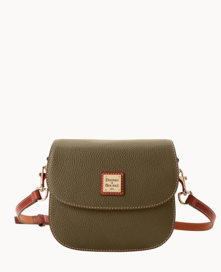 Dooney Pebble Grain Saddle Bag Olive ID-Y7QaVdRo - Click Image to Close