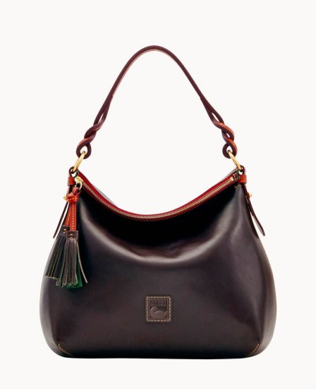 Dooney Florentine Twist Strap Hobo Brown Tmoro ID-YavZNBPc - Click Image to Close