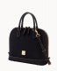 Dooney Pebble Grain Zip Zip Satchel Black Black ID-qKgGcNzW