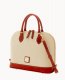 Dooney Pebble Grain Zip Zip Satchel Bone ID-a8k77OxS