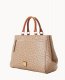 Dooney Ostrich Zip Satchel Light Taupe ID-yWpZvhzE