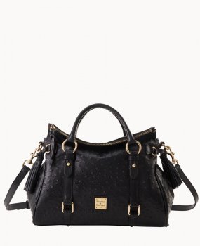 Dooney Ostrich Large Satchel Black ID-iyBfhP6A