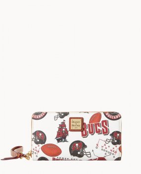 Dooney NFL Buccaneers Large Zip Around Wristlet BUCCANEERS ID-BcKqoUlm