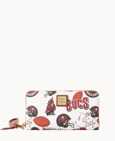 Dooney NFL Buccaneers Large Zip Around Wristlet BUCCANEERS ID-BcKqoUlm - Click Image to Close