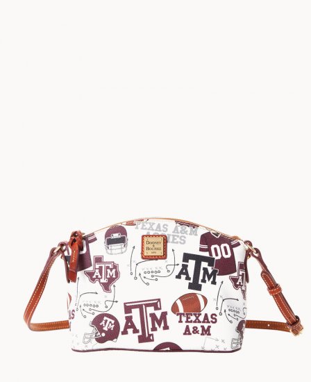 Dooney Collegiate Texas Achr(38)M Suki Crossbody TEXAS A&M ID-aZcWdvjn - Click Image to Close