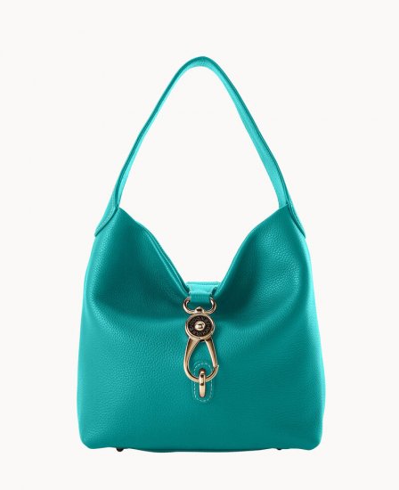 Dooney Pebble Grain Small Logo Lock Sac Spearmint ID-2uehLvyx - Click Image to Close