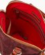 Dooney Suede Domed Satchel Wine ID-jeA5Rzl0