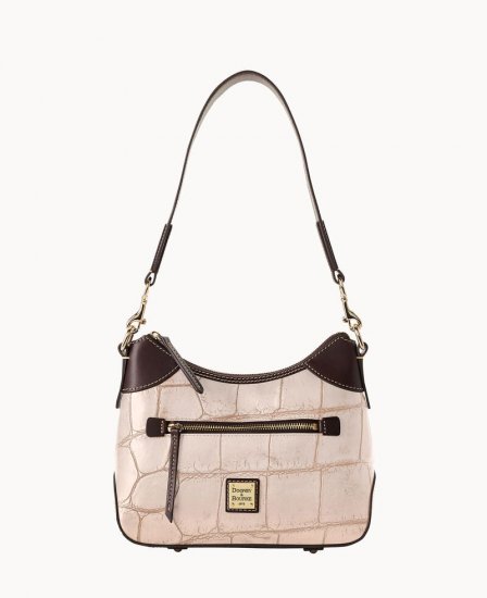 Dooney Denison Small Hobo Taupe ID-j059o7lf - Click Image to Close