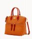 Dooney Dillen Double Pocket Satchel Caramel ID-azpZLxfS