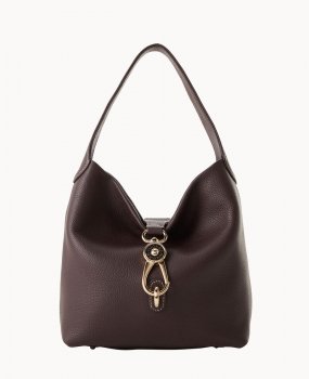 Dooney Pebble Grain Small Logo Lock Sac Brown Tmoro ID-wQldtECJ