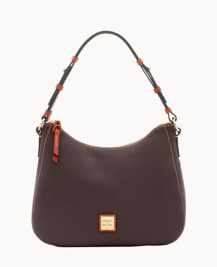 Dooney Pebble Grain Kiley Hobo Brown Tmoro ID-nYgru5ua - Click Image to Close