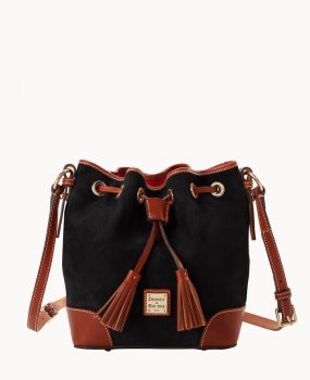 Dooney Suede Crossbody Drawstring Black ID-fTYY2Zua