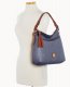 Dooney Ostrich Twist Strap Hobo Steel Blue ID-dQypdWmq