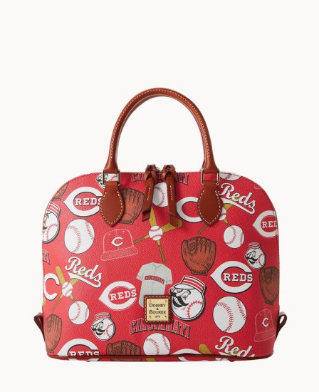 Dooney MLB Reds Zip Zip Satchel Reds ID-S66qnMEL - Click Image to Close