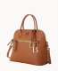 Dooney Pebble Grain Large Domed Satchel Caramel ID-qQvLyJoi