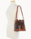 Dooney Ostrich Small Drawstring Brown Tmoro ID-I0JujQzc