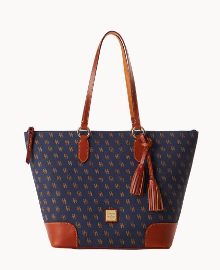 Dooney Gretta Career Tote Navy ID-mgUIoZii - Click Image to Close