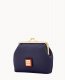 Dooney Pebble Grain Large Framed Purse Midnight Blue ID-A32gtK34