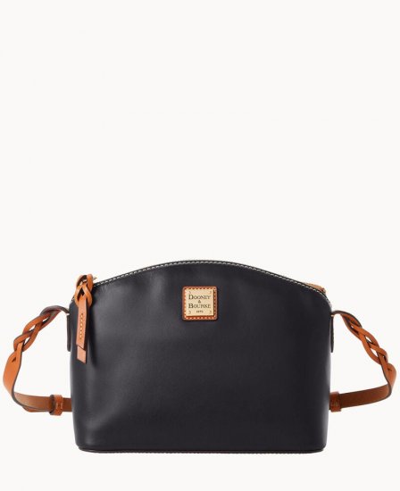 Dooney Wexford Leather Penny Crossbody Black ID-VW3Bm0yD - Click Image to Close