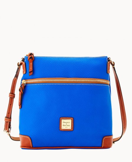 Dooney Pebble Grain Crossbody French Blue ID-81Mkedqi - Click Image to Close