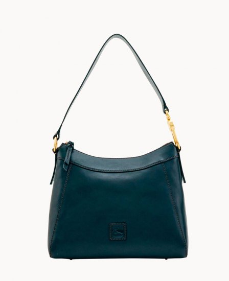 Dooney Florentine Large Cassidy Hobo Black Black ID-hIjVZFWr - Click Image to Close