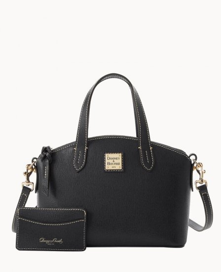 Dooney Saffiano Ruby Bag With Card Case Black ID-mSlC4DgR - Click Image to Close