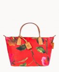 Dooney Roberta Pieri Flower Classic Small Robertina Tote Red ID-Br5iD2Ax