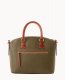 Dooney Pebble Grain Domed Satchel Olive ID-dtU1pg2o