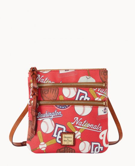 Dooney MLB Nationals N S Triple Zip Crossbody Nationals ID-RiQPFCOu - Click Image to Close