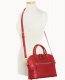 Dooney Florentine Domed Satchel Red ID-RUq7VAvU