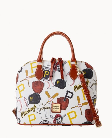 Dooney MLB Pirates Zip Zip Satchel PIRATES ID-XK6rhlZ0 - Click Image to Close