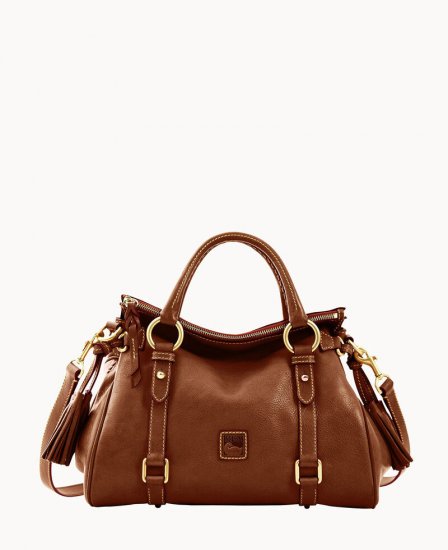 Dooney Florentine Satchel Chestnut ID-ilphpNjT - Click Image to Close