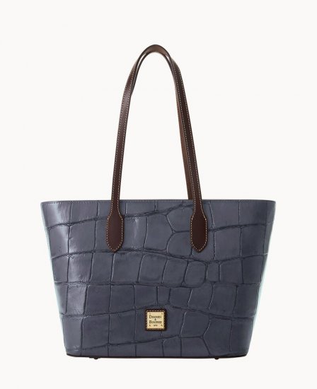 Dooney Denison Tote Steel Blue ID-WkwEsdFI - Click Image to Close