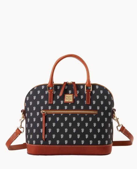 Dooney MLB Giants Domed Zip Satchel GIANTS ID-SDRtsbE7 - Click Image to Close