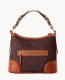 Dooney Ostrich Hobo Espresso ID-rihkWU1E