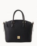 Dooney Pebble Grain Domed Satchel Black Black ID-mQDYhAjc