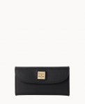 Dooney Saffiano Continental Clutch Black ID-NMrjEXN6